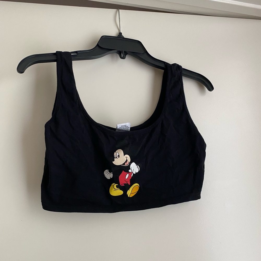 Cute Mickey Mouse Crop Top